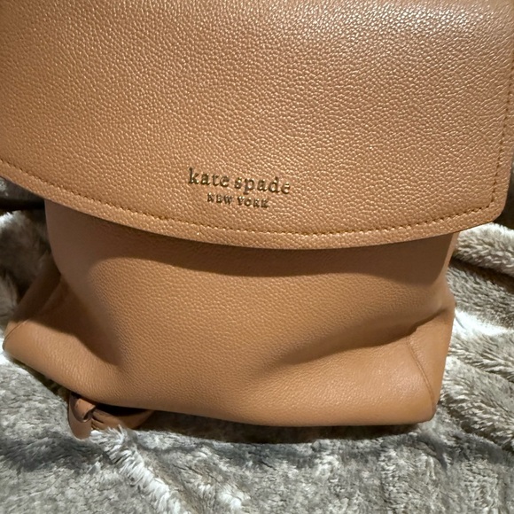 Kate Spade Brown Leather Backpack